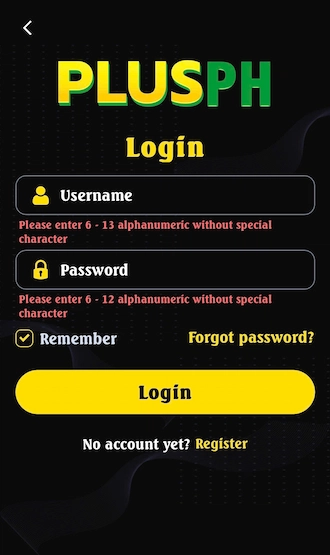 Step 2: : Input your login information.